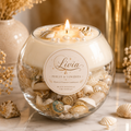 Bougie artisanale Coquillage - Monoï & Fleur de Tiaré